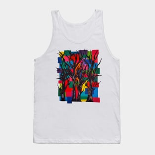 Abstract Forest Tank Top